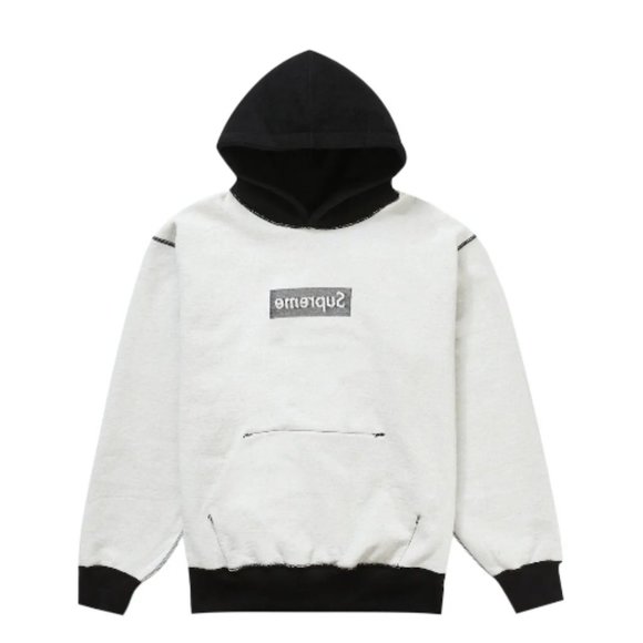 Supreme Inside Out Box Logo Hooded Sweatshirt Black (SS23) - Picture 2 of 4